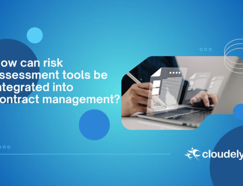 How can risk assessment tools be integrated into contract management?